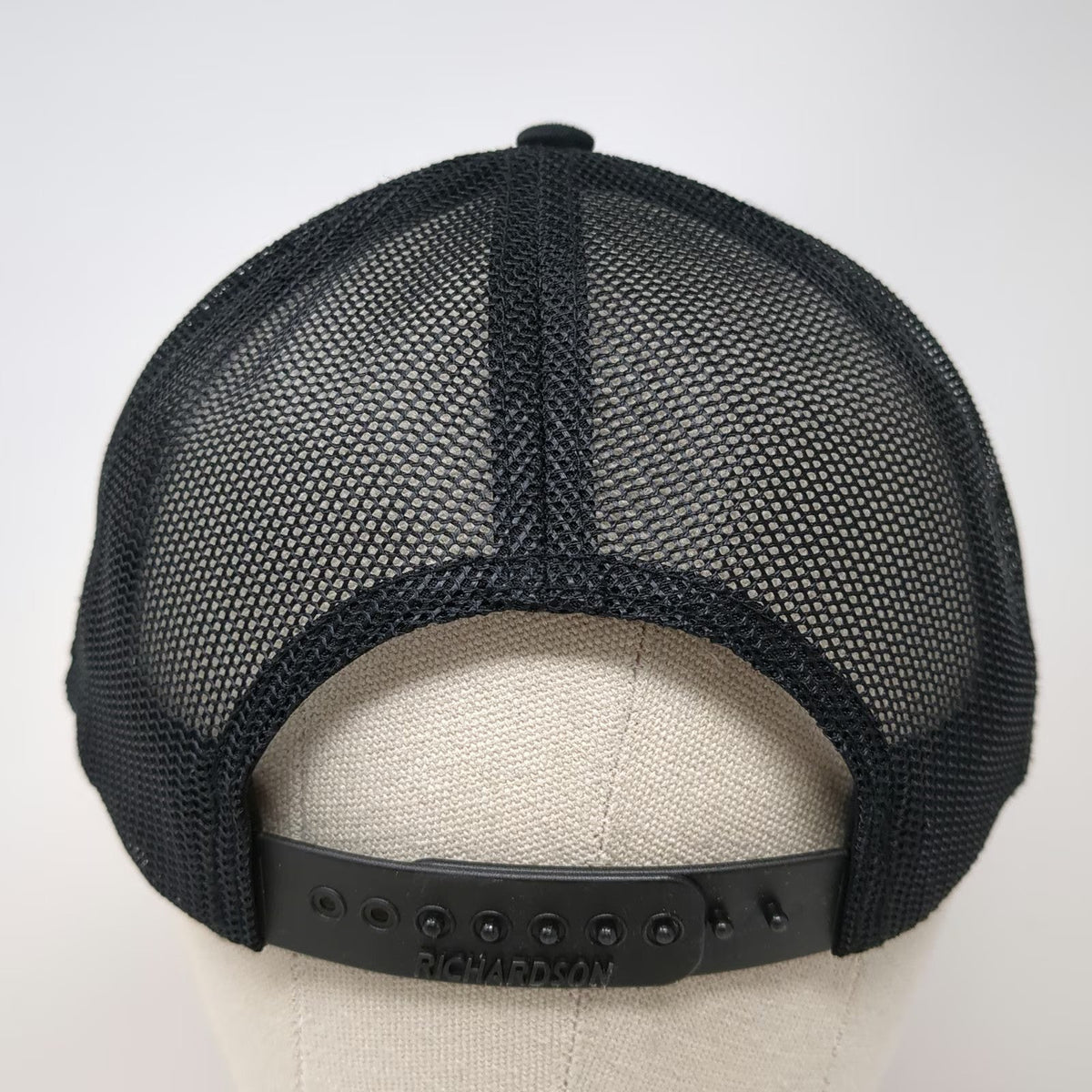 Richardson Trucker Hat Black One Size Snapback Mesh Premier Aggregates Flag