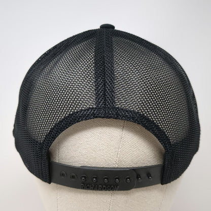 Richardson Trucker Hat Black One Size Snapback Mesh Premier Aggregates Flag