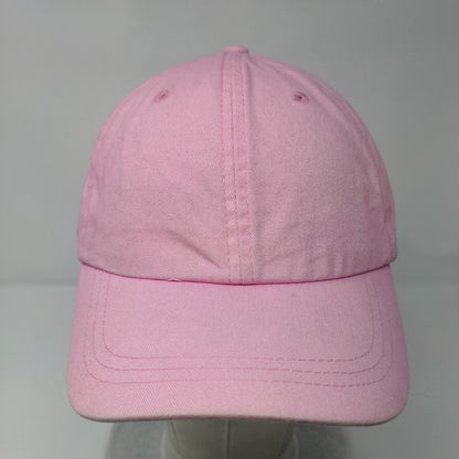 Unbranded Slideback Hat Pink OSFM Adjustable Vented Holes 6 Panel Blank