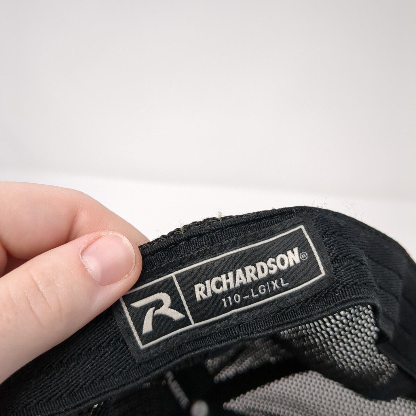 Hawktech Fitted Mesh Back Trucker Hat Brown L/XL Colorblock Richardson