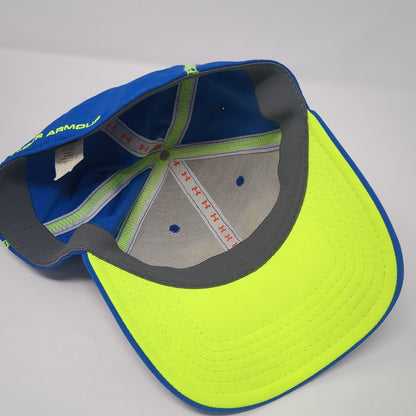 Under Armour Fitted Baseball Cap Blue Large Lightweight Embroidered 6 Panel