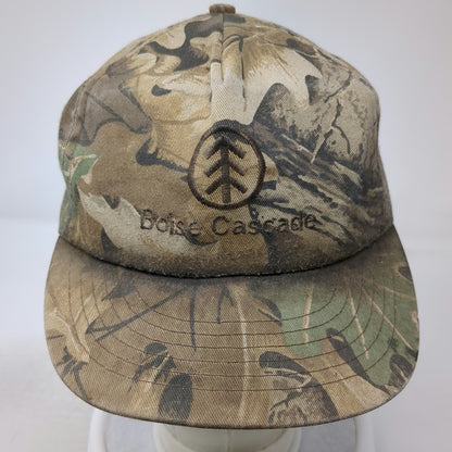 Cap America 5 Panel Brown One Size Advantage Camo Boise Cascade Snapback Hat