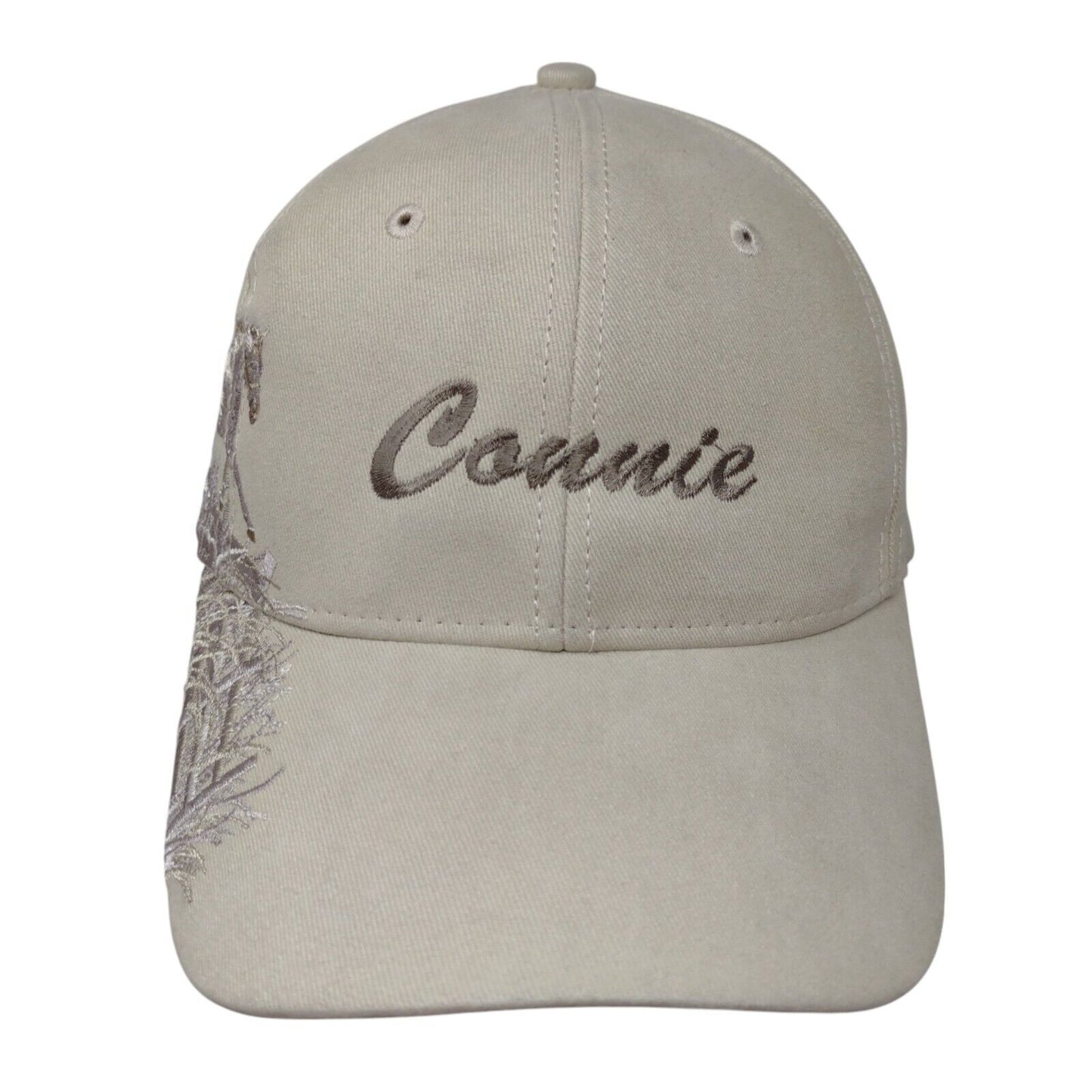 Connie Strapback Hat Tan OS Adjustable Embroidered Wildlife Series Dri-Duck