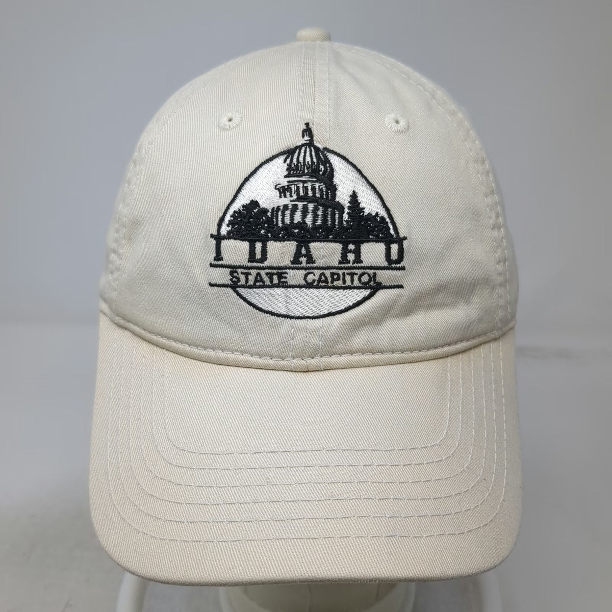 Fahrenheit Baseball Cap Beige One Size Idaho State Capitol Cotton Slideback Hat