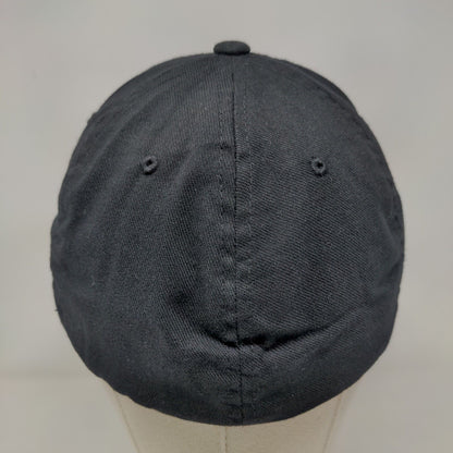 CC Fitted Hat Black M-L Embroidered Pro 185 Flexfit ProCotton Richardson