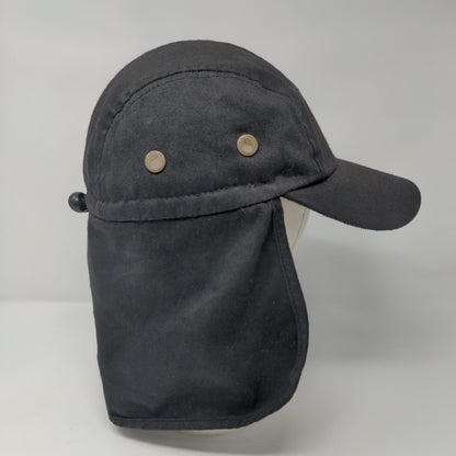 Bruneau Beast Trapper Hat Black OSFA Ear Flaps Adjustable Drawstring Blank