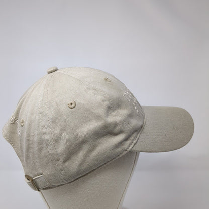 The Seeing Eye Slideback Hat Tan One Size Adjustable Embroidered 6 Panel Cotton