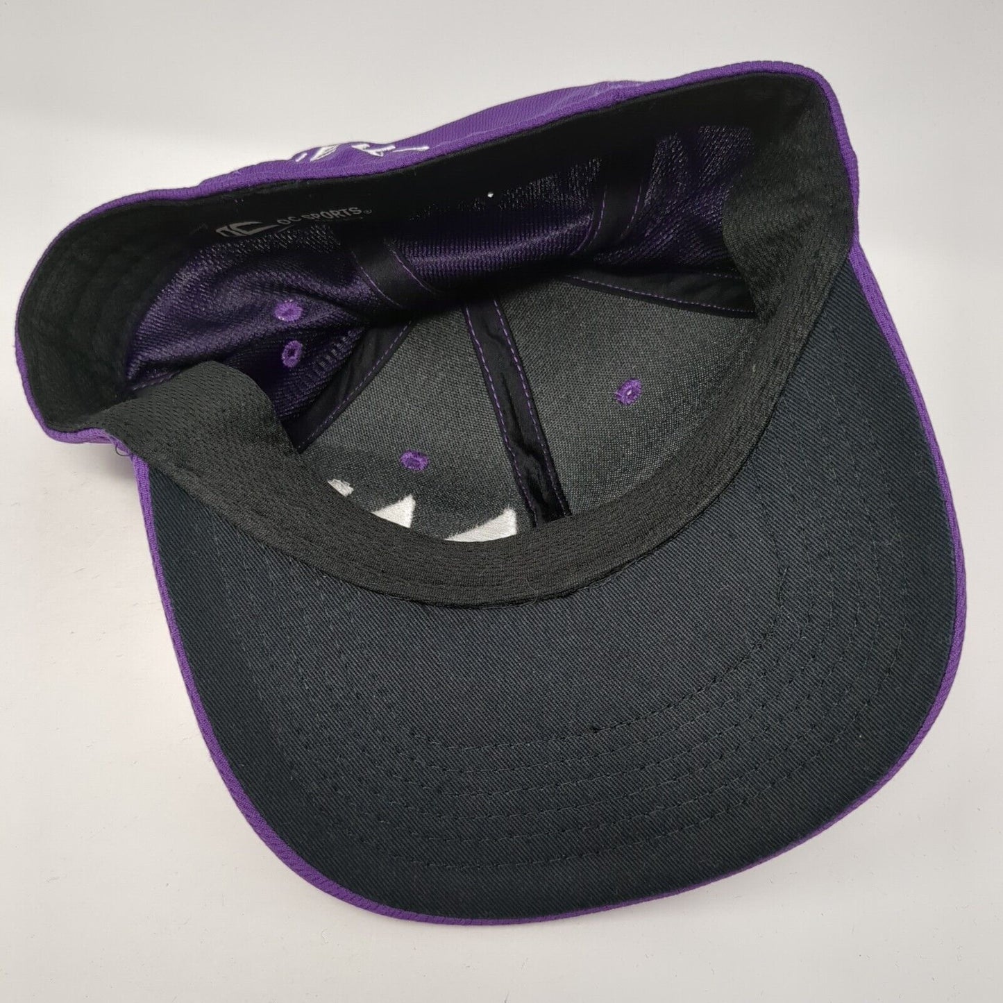Weka Fitted Hat Purple M/L Embroidered Solid 6 Panel Outdoor OC Sports