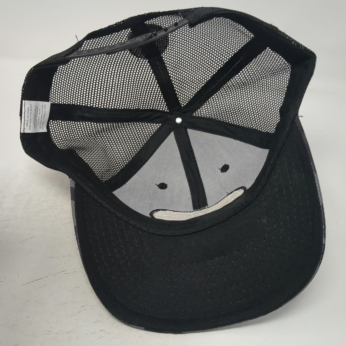 Commercial Tire Trucker Hat Black Camo One Size Cooper Tires Logo Mesh Snapback