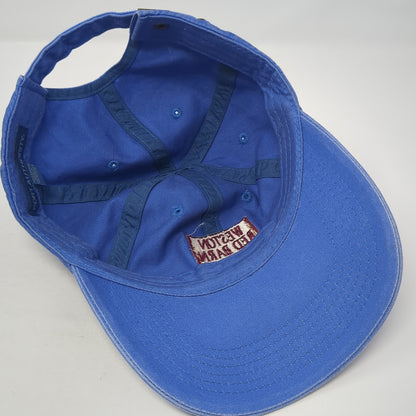 Weston Red Barn Farm Slideback Hat Blue One Size Adjustable Port Authority