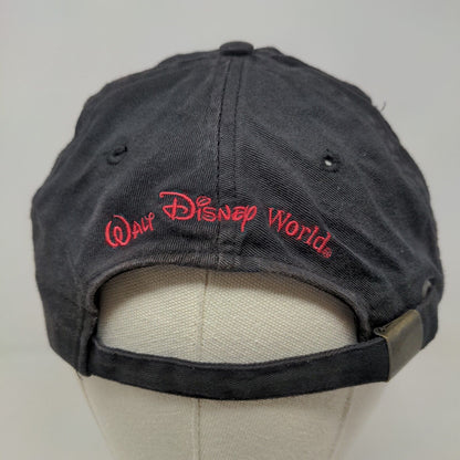 Walt Disney World Men's Slideback Hat Black Embroidered Mickey Mouse Logo