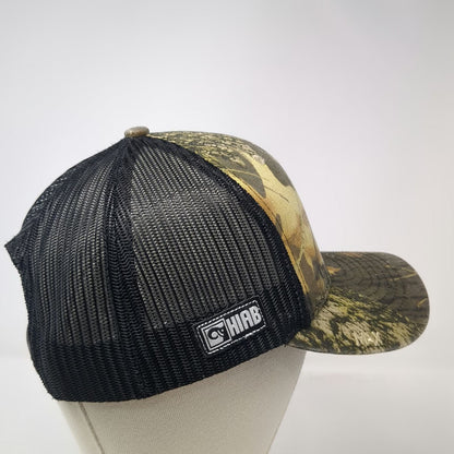 Max Trucker Hat Green One Size Camo HIAB Logo Mesh Snapback Load Handling Gear