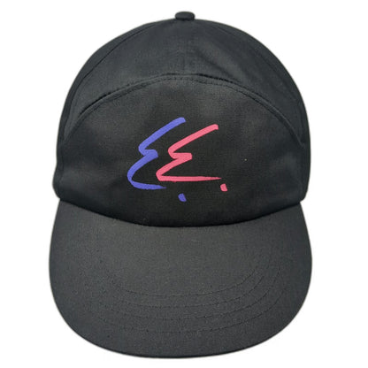 Fashion Cap Snapback Hat Black One Size 5 Panel Purple Pink Graphic Flat Brim