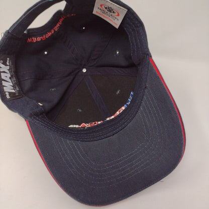 Brifen USA Inc Wire Rope Safety Fence Strapback Hat Blue OSFA The Max Hat
