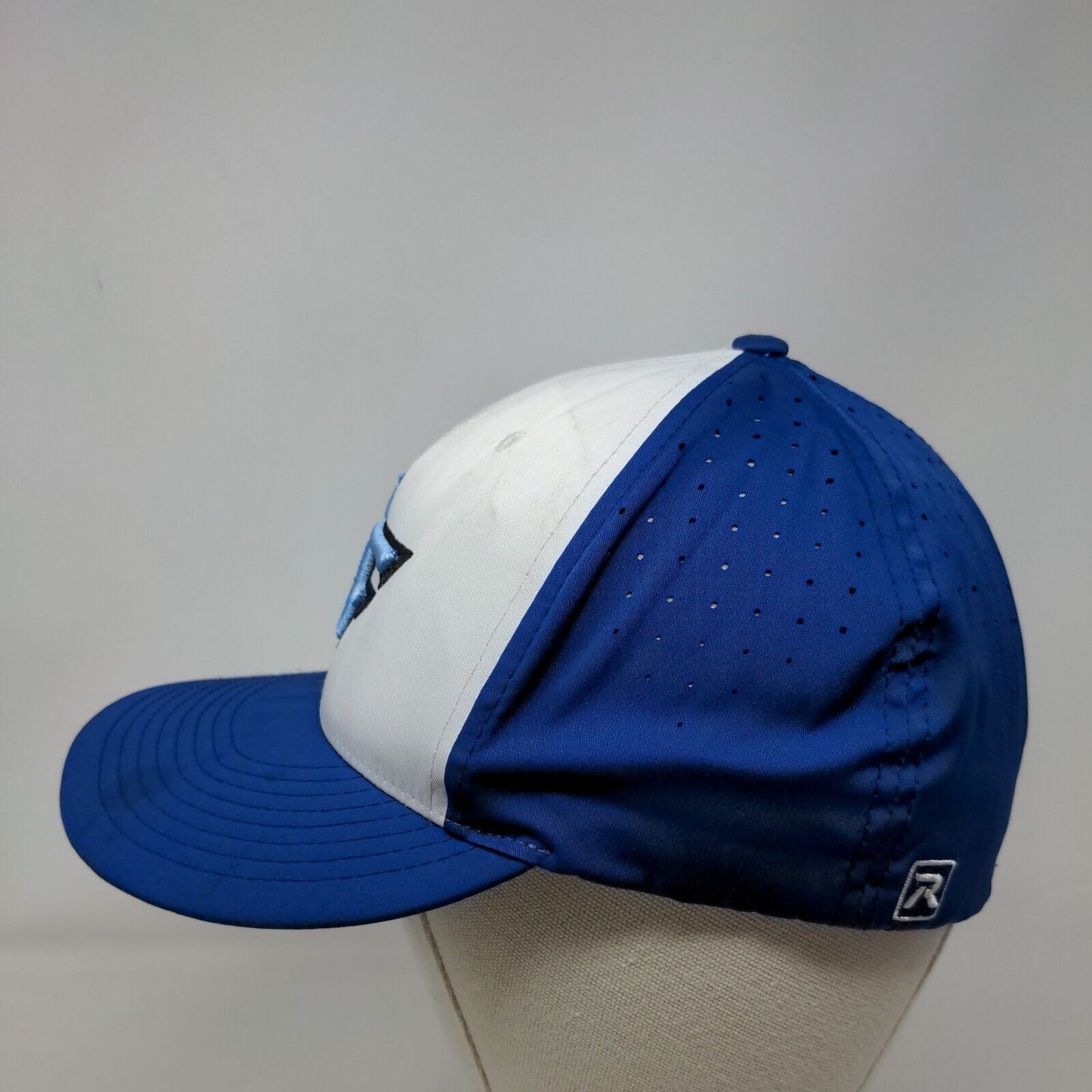 HF Fitted Hat Blue S/M Embroidered Breathable PTS 30 6 Panel Richardson