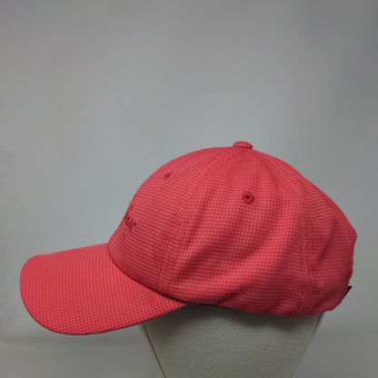 The Refuge Strapback Hat Pink One Size Embroidered 6 Panel Town Talk