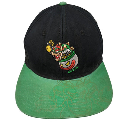 Bowser Snapback Hat Multi One Size Adjustable Colorblock Super Mario