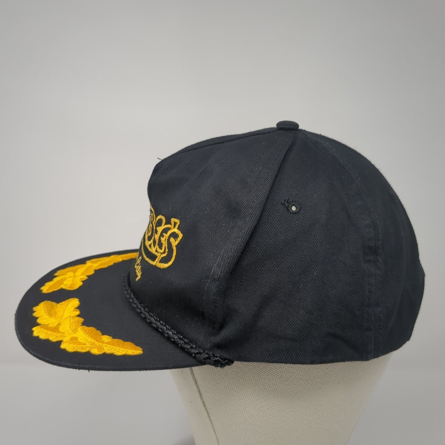 Wetherbee's Kansas City Snapback Rope Hat Black One Size Sportsman