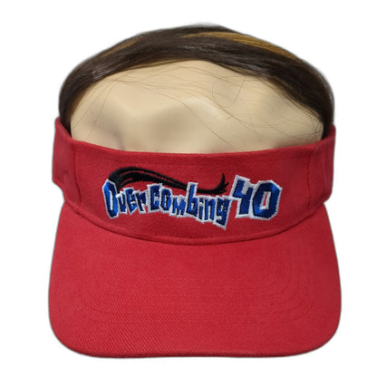 Laid Back Baseball Cap Red One Size Over Combing 40 Strapback Cotton Hat Gift