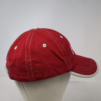 Adams Baseball Cap Red One Size Axiom Logo Slideback Contrast Stitching Hat
