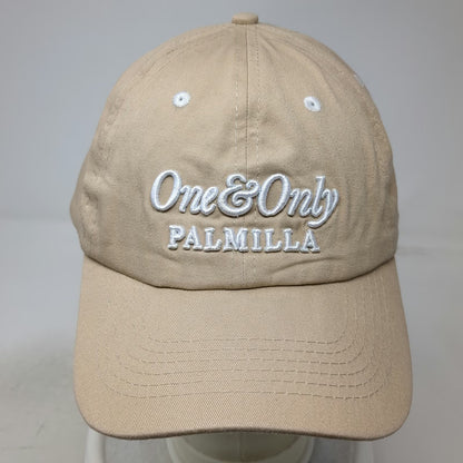 One&Only Palmilla Cotton Baseball Cap Beige One Size Strapback Curved Brim Hat