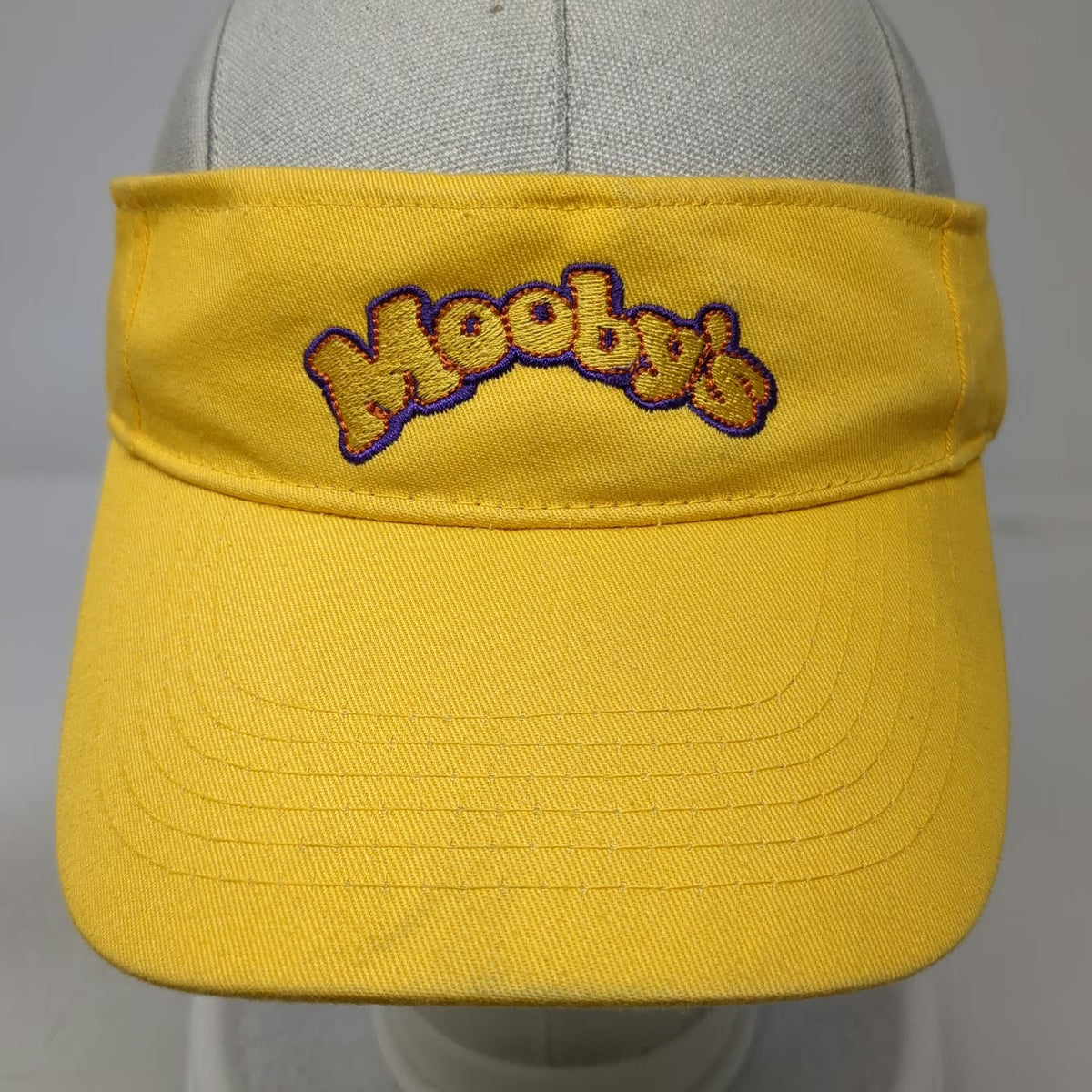 Mooby's Weinstein Co Yellow Visor One Size Strapback Cotton Embroidered Hat