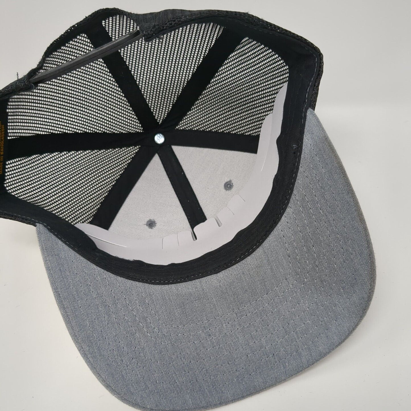 Fuel D Apparel and Design Snapback Trucker Hat Gray OS Adjustable Mesh Yupoong