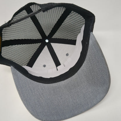 Fuel D Apparel and Design Snapback Trucker Hat Gray OS Adjustable Mesh Yupoong