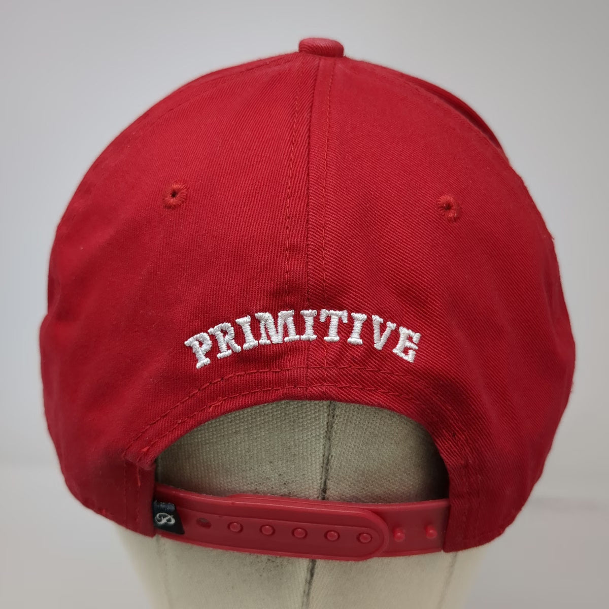 New Era Snapback Hat Red One Size Primitive P Logo Pebble Print Visor 9FIFTY