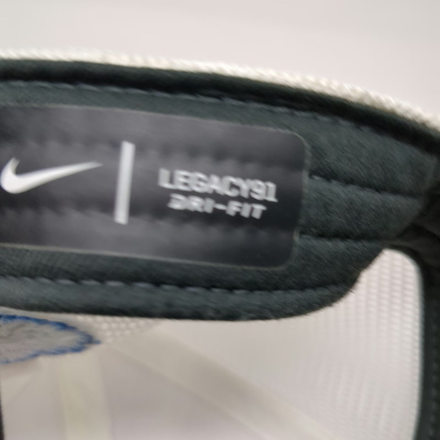 Nike Baseball Cap White M Pfizer Corporate Mesh Dri-FIT Legacy 91 Swoosh Hat