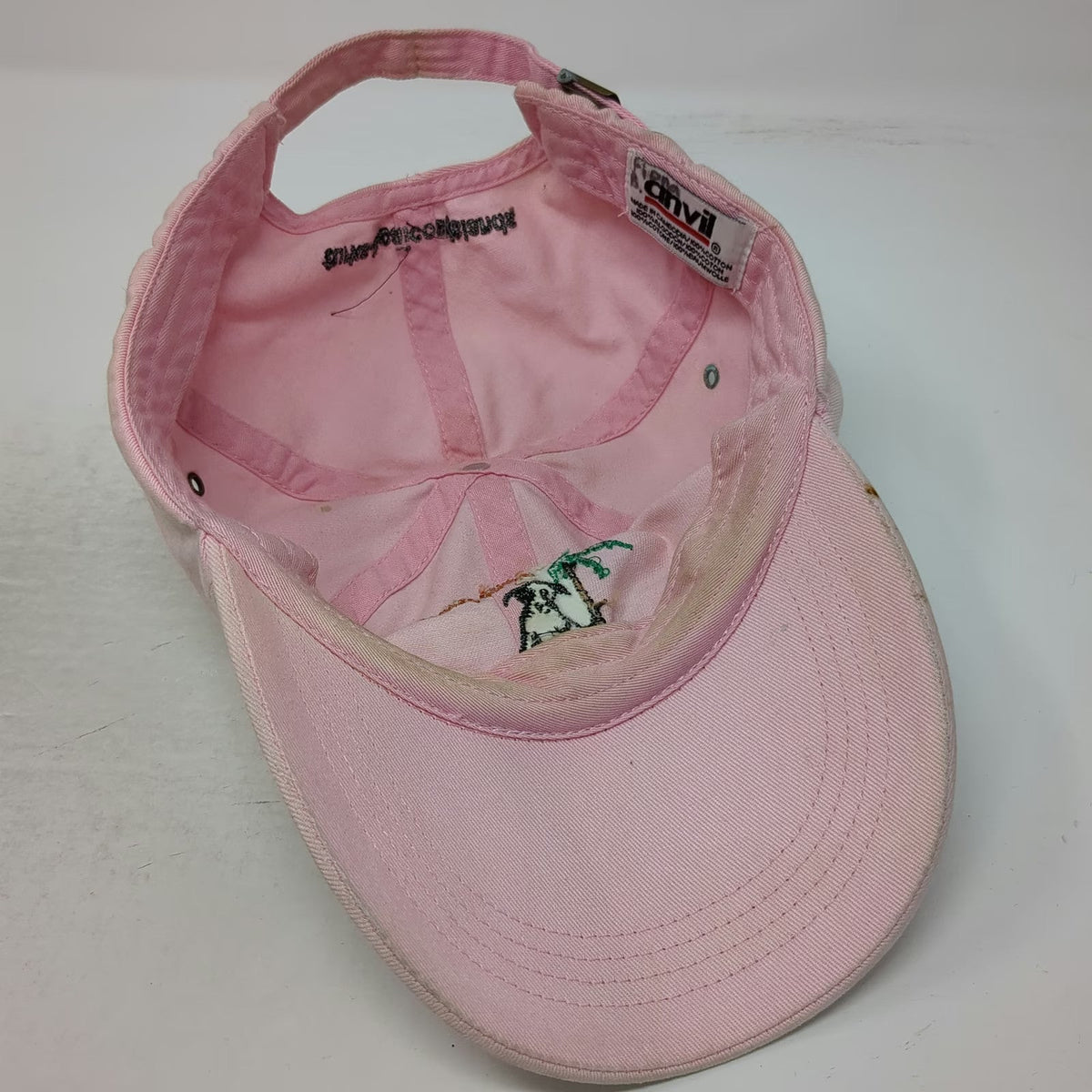 Anvil Baseball Cap Pink OSFM Potcake Place K-9 Rescue Turks Caicos Cotton Hat