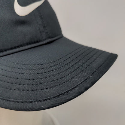 Nike Dri-Fit Strapback Hat Black OSFM Adjustable Featherlight Running