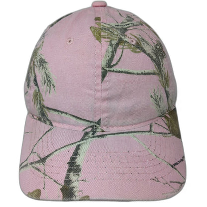 Realtree Pink Camo Baseball Cap Hat One Size Adjustable Strapback Hunting Woods