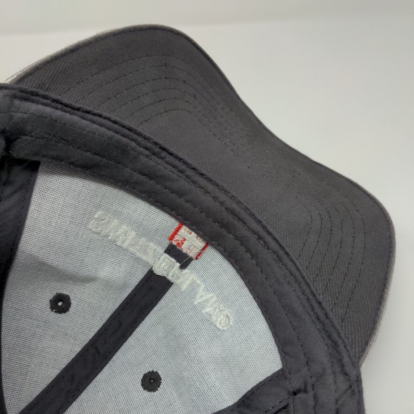Switzerland Slideback Hat Black Gray OSFA Adjustable Embroidered 6 Panel