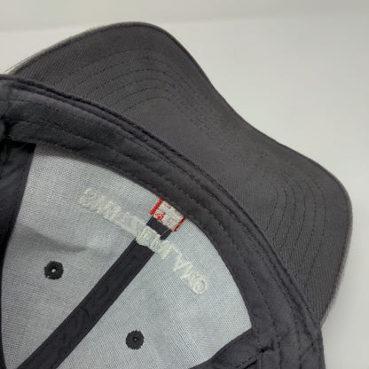 Switzerland Slideback Hat Black Gray OSFA Adjustable Embroidered 6 Panel