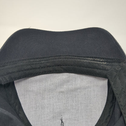 Bride Tribe Strapback Hat Black One Size Adjustable Solid Vent Holes