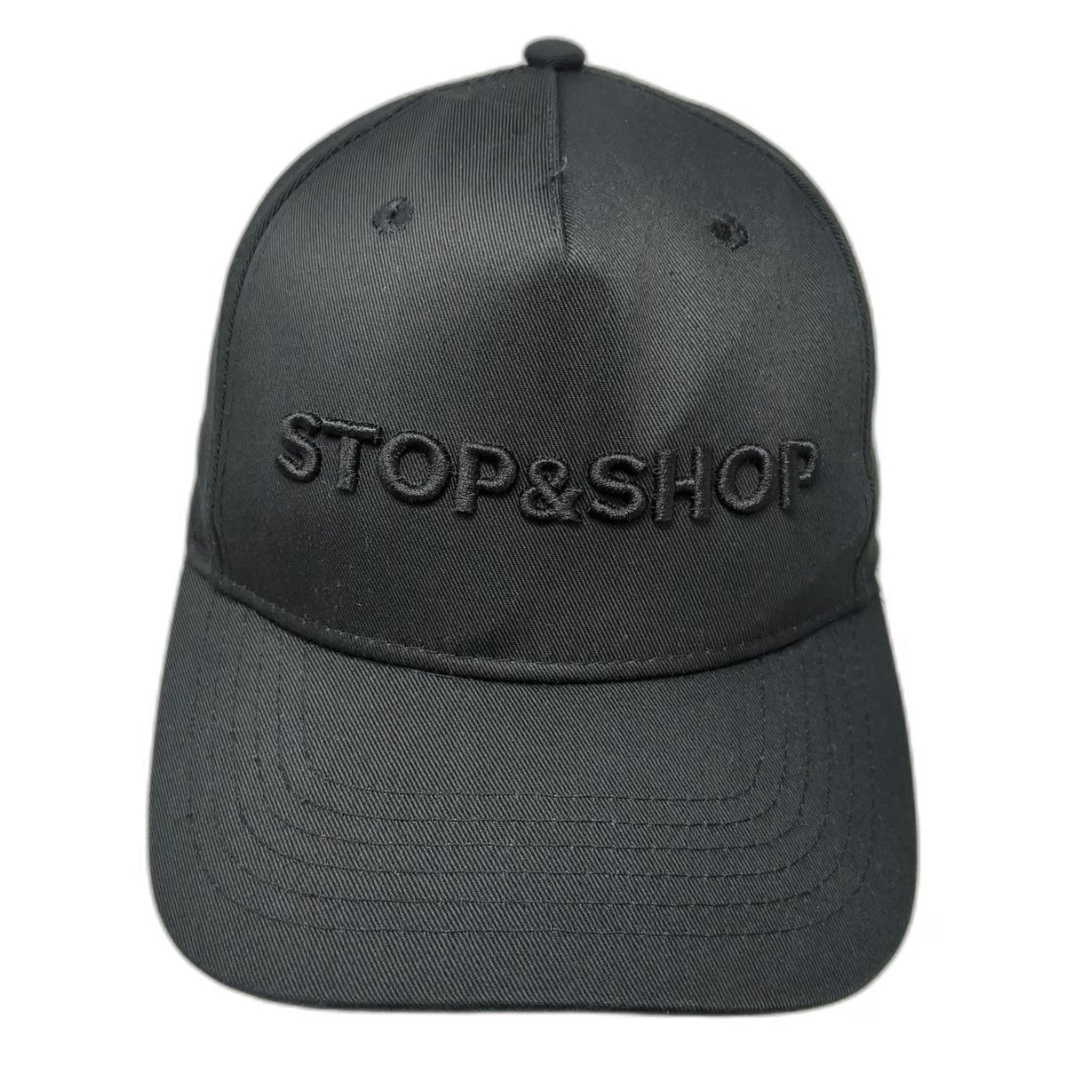 Image Solutions Baseball Cap Black One Size Stop & Shop Tonal Strapback Hat