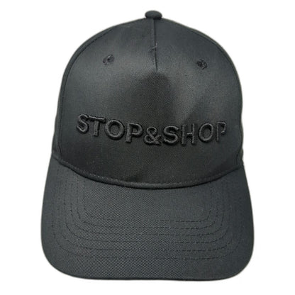 Image Solutions Baseball Cap Black One Size Stop & Shop Tonal Strapback Hat