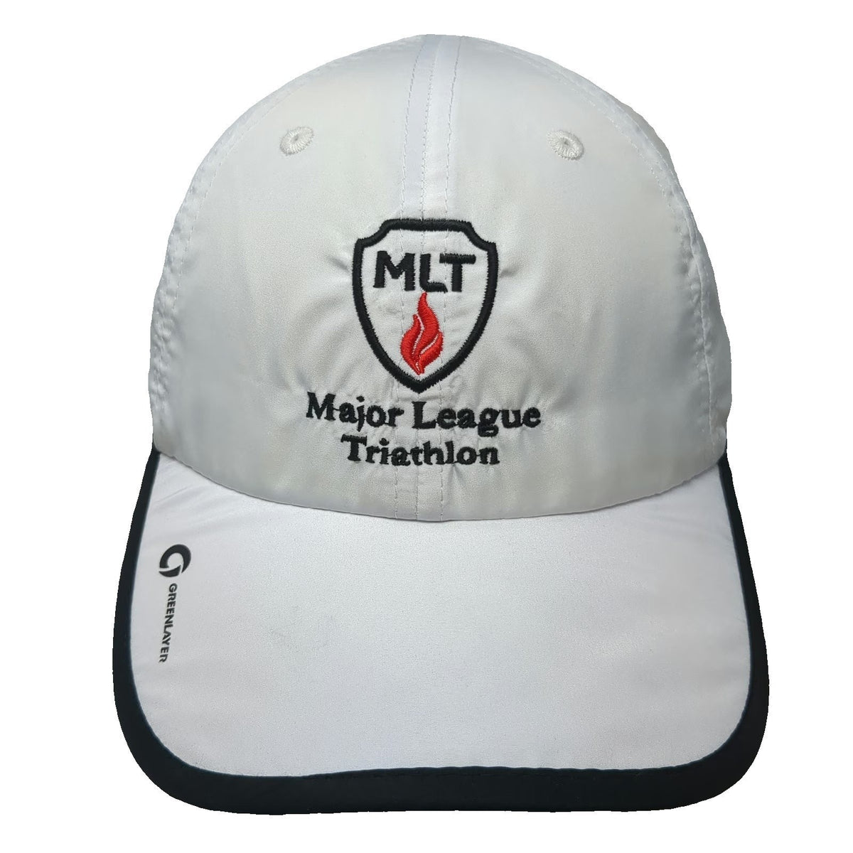 Greenlayer Major League Triathlon MLT White Baseball Cap One Size Sport Hat