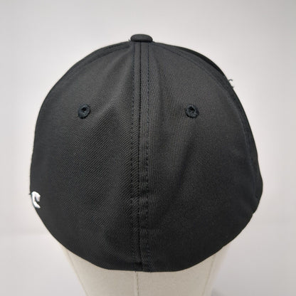 West Valley Fitted Hat Black L-XL Solid Embroidered 6 Panel Champro