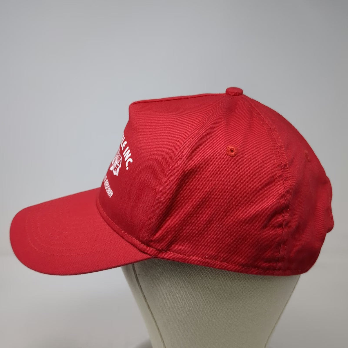 UltraClub 5 Panel Red Hat One Size Tony Casale Landscape Masonry Strapback