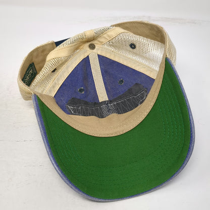 Legacy Trucker Hat Blue One Size Hawaii Map Patch Mesh Snapback Green Under