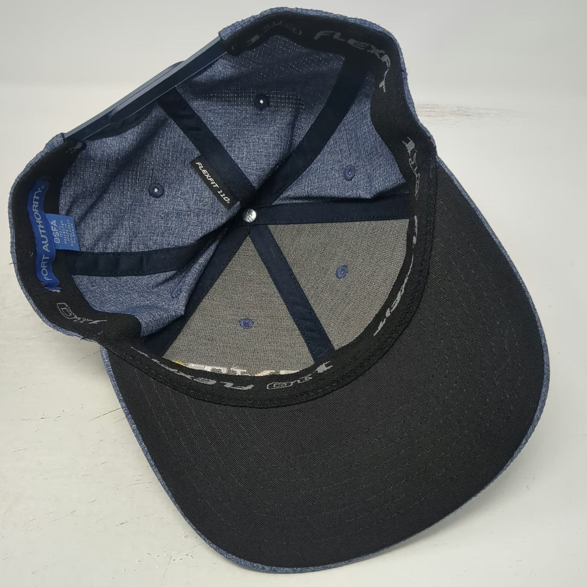 Port Authority Snapback Hat Blue OSFM FNT Idaho Flexfit 110 Polyester Structured