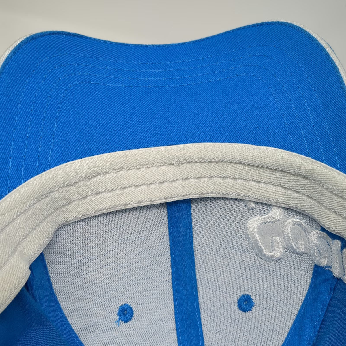 Scentsy Baseball Cap Blue One Size Embroidered Script Logo Stretch Fit Trim Hat