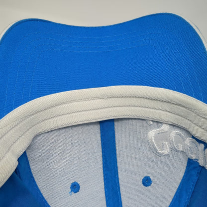 Scentsy Baseball Cap Blue One Size Embroidered Script Logo Stretch Fit Trim Hat