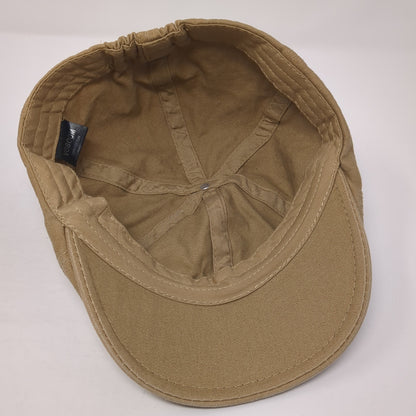 Voboom Newsboy Cap Brown One Size Stretch Lightweight Vented Holes Blank