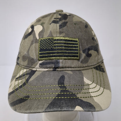American Flag Slideback Hat Camouflage One Size Adjustable Embroidered