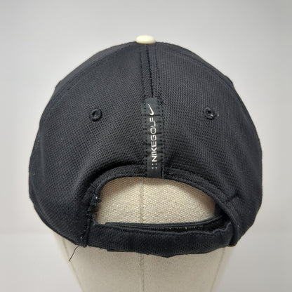 Nike Golf Strapback Hat Black One Size Adjustable Embroidered Swoosh