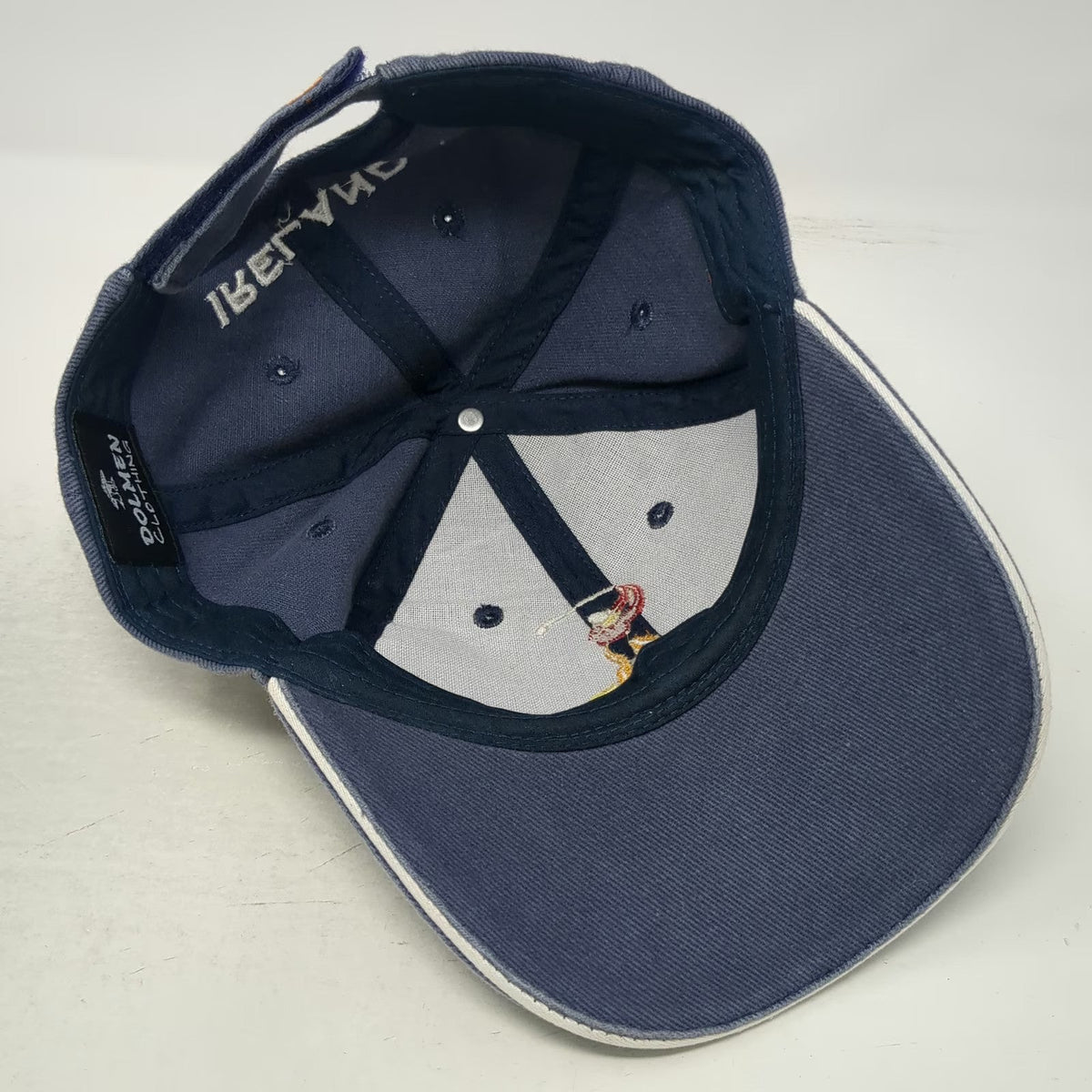 Dolmen Clothing Ireland Golf Hat Blue One Size Baseball Cap Embroidered Strap