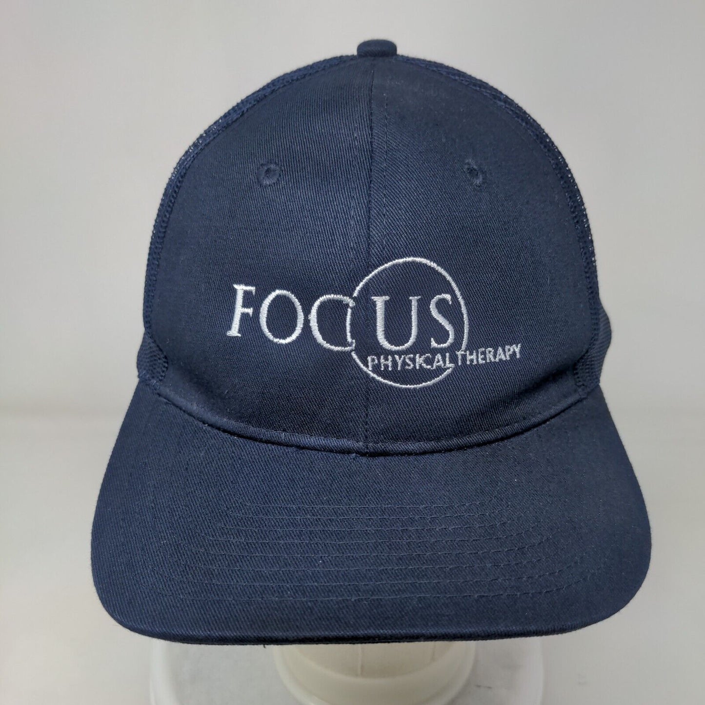 Focus Physical Therapy Snapback Trucker Hat Blue OS Mesh Back Port Authority